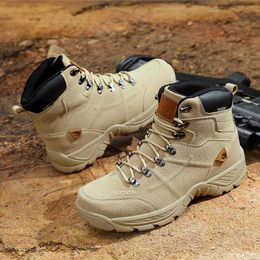 Chaussures de randonnée 2022 ar livre prova dwaterproof gua deserto homens tticas camura couro caminhadas combate leve militar do exrcito P230511