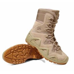 Chaussures de randonnée Automne hiver nouvelles chaussures de randonnée en plein air militaire durable qualité respirante garder au chaud bottes tactiques antidérapantes P230510