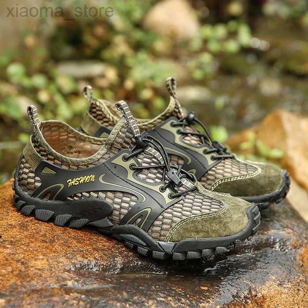 Calzado de senderismo Zapatos de senderismo Zapatos de hombre Zapatos descalzos al aire libre Aguas arriba Zapatos antideslizantes para acampar Zapatos de escalada Hombre Zapatos de trekking Tamaño grande 48