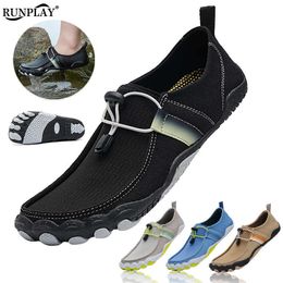 Chaussures De Randonnée Hommes Plage Aqua Chaussures En Amont Wading Sport Mocassins Chaussures Femmes Natation Pieds Nus Chaussures D'eau Pour Escalade Canotage Pêche Surf HKD230706