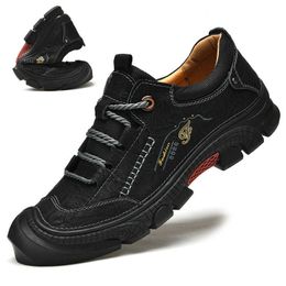 Wandelschoenen Outono novos masculinos ao livre couro genuno Homem Tamanho 38-46 Mocassins Oxfords Moda Caminhadas P230511