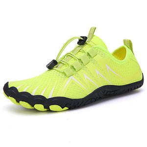 Chaussures de randonnée Qiuck séchage Aqua chaussures hommes femmes chaussures d'eau pieds nus cinq doigts Wading baskets plage natation chaussures arrivée 230915