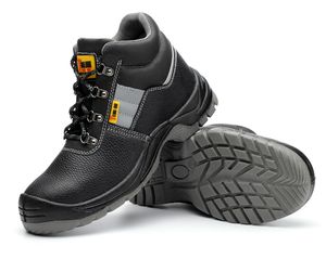 Chaussures de randonnée Sécurité Anti-crevaison Protection électrostatique Chaussures Haut Cuir Acide et Alcali 36-46