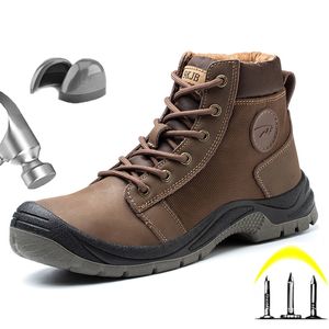 Chaussures de randonnée hommes baskets indestructibles Biker Combat chaussures de sécurité femmes bout en acier bottes de travail léger respirant chaussures de travail