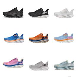 Zapatos para caminar Zapatos para correr al aire libre Hokaclifton9 Clifton 9.a generación Zapato para correr transpirable y acolchado Marathon Racing Zapato de malla para exteriores 2023
