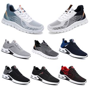 Chaussures de randonnée en cours d'exécution nouveaux hommes femmes chaussures plates semelle souple noir blanc rouge bleu confortable mode couleur blocage bout rond 39-45 749 Wo