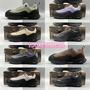 Designer luxe Italië merk buitenschoenen heren dames roa wandelschoen olijfgroen drievoudige zwarte zwarte laag gesneden katharina sneakers