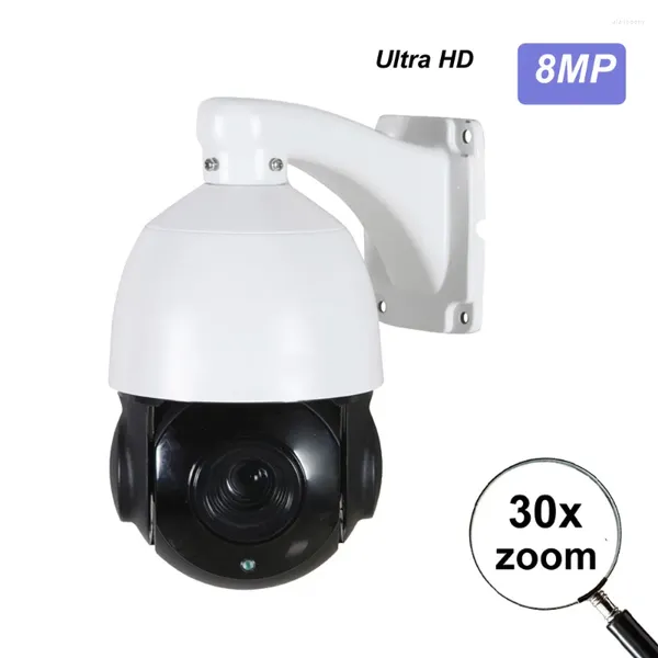 Cámara IP PTZ POE Compatible con Hikvision 4K 8MP 5MP 4MP 2MP para exteriores vigilancia domo de velocidad con Zoom 30X 80m IR Onvif IP66