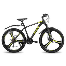 Hiland 26/27,5 inch Mountain Bike 21 Speed ​​MTB Bicycle met ophangingsvork, dual-disc rem voor mannen Fietsen dames