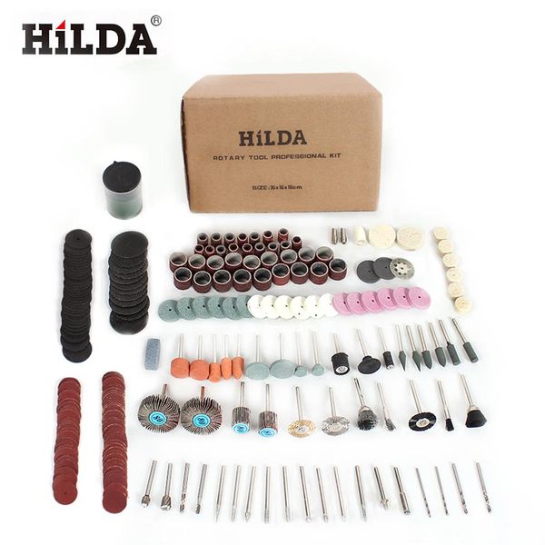 HILDA 248 pièces accessoires d'outils rotatifs pour une coupe facile meulage ponçage sculpture et combinaison d'outils de polissage pour Hilda Dremel310h