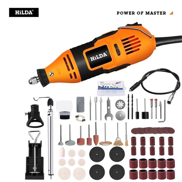 HILDA Perceuse Électrique Dremel Grinder Gravure Stylo Mini Perceuse Électrique Outil Rotatif Rectifieuse Dremel Accessoires Power Tool 201225