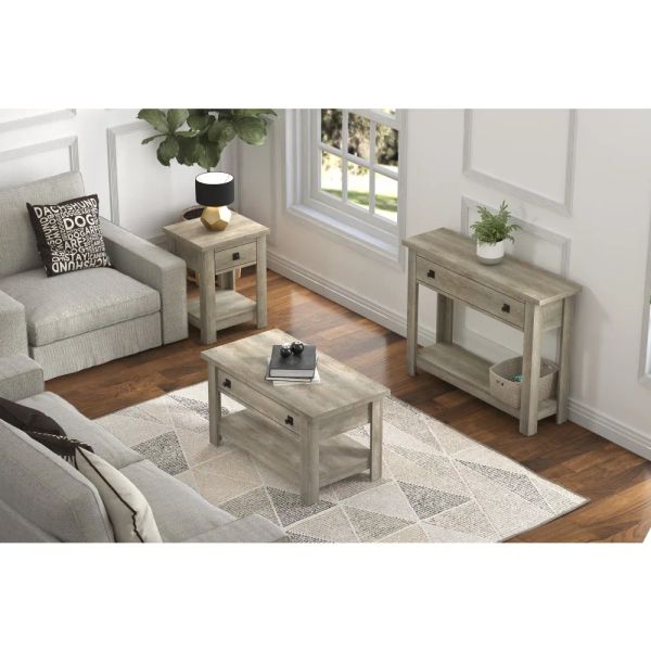 Hillsdale Coover Wood Rectangle Lift Top Table basse, gris Driftwood