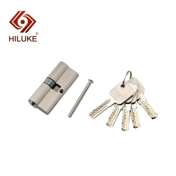 HILUKE 70mm nouveau design européen standard serrure cylindre porte de sécurité en alliage de cuivre serrure noyau matériel E70.5C 201013