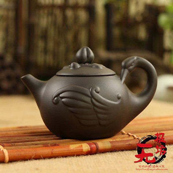 2020 nuevo hinese yixing zisha Handwork Purple Clay Swan Tea Pot 170CC