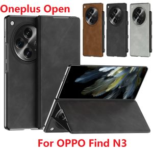 Portemonnee PU-leer voor Oneplus Open Case Pensleuf Flip Book Stand Bescherming Oppo Find N3 Cover