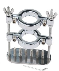 Hinge Clamp Spike Penis Ring Cage Dick Érection Dispositif Cock Ring Ball Crusher Berceau BDSM SCROTUM CBT Toy4393009