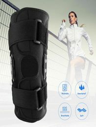 Hinged Knee Brace Plus Size Adjustable Double Metal Knee Brace Support Prot