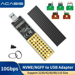 Hinges acasis nvme to USB adaptateur m.2 m clé SSD à USB 3.1 Type A Carte Drive convertisseur SSD 10 Gbps USB 3.1 Gen 2