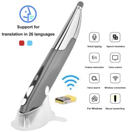 Bisagras Smart Translator Pen Mouse PR06S 4Key Wireless Smart 26 Language Traductor de voz Tiping Pen mouse para PC Wireless Mouse