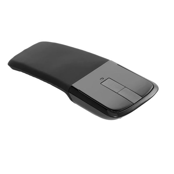 Bisagras de la computadora inalámbrica plegable mouse arco táctil ratones delgados delgados de juego óptico con receptor USB para la computadora portátil Microsoft PC