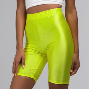 Hiny Sexy taille haute Shorts femmes Biker Shorts vêtements d'été brillant Slim Fit Shorts femmes Fitness 11 couleur taille (S-XL)