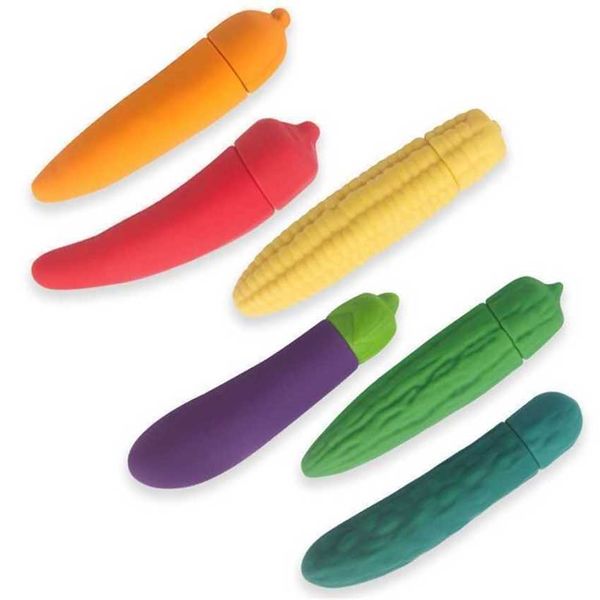 Hip Adult Sex toys Products Silicone Vegetable Masturbation Stick Mini Vibrator Womens Fun Vibraters For Women 231129