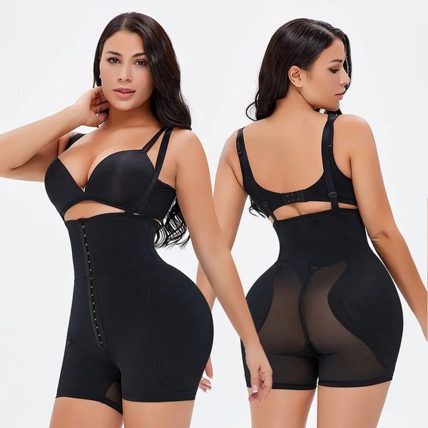 Hanche fesse rembourrage réduisant et Shapers femme taille haute Shapewear culotte Plus S6XL bout à bout sous-vêtements 240110