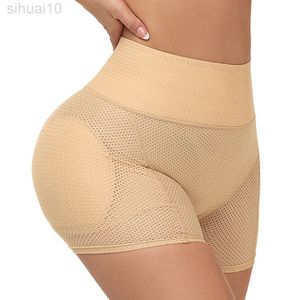 HIP Enhancer Invisible Lift Butt Lifter Hollow Ademend Shaper Padding Panty Push Up Bottom Seamless Sexy Shapewear Briefs L220802