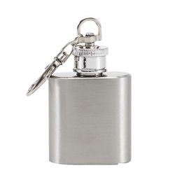 Hip Flasks 1 Oz Mini Porte-clés En Plein Air Portable En Acier Inoxydable Bouteille De Vin Pichet Creative Anniversaire Cadeau Porte-clés Drop Delivery Accueil Ga Dhmu1