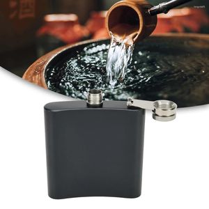 Heupkolven 1 stks Zwart Matte roestvrijstalen metaal 6/8oz Klask Whisky Likeur Pocket Wijnfles grote capaciteit