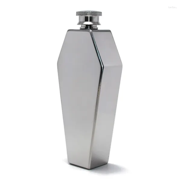 Flacons de hanche 2024 Mini flacon 100ML cercueil en acier inoxydable Portable Flagon voyage vin Pot Bar fournitures cadeaux pour hommes