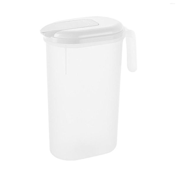 Hip Flasks 2200ml Lave-vaisselle Safe Home Cuisine PP avec couvercle Pichet d'eau Grande capacité Pichet Réfrigérateur Congélateur Distributeur pratique Fête