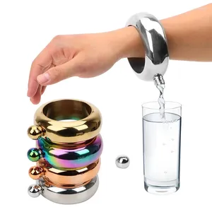 Heupflessen 3,5 oz armband kolf ronde draagbare armband wijnfles whisky wodka alcohol drinkgerei roestvrij staal chique campingflacons