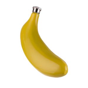 Heupkolven 5 oz banaan roestvrijstalen kolf creatieve draagbare vorm gele drank whisky alcohol zakfles bruidsmeisje cadeau 221124