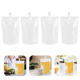 Hip Flasks 50 Pcs Drinking Flask Bags Clear Container Drink Pouches Adultes Poly Juice Bag