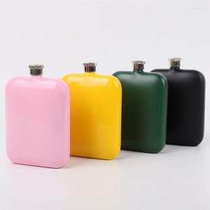 Heupkolven 6oz roestvrijstalen kolf draagbare kleine whisky wijnfles alcohol wodka flagon buitenzake pocket drinkware