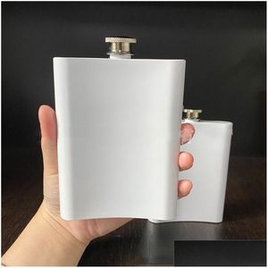 Hip Flasks 8Oz Flacon de sublimation vierge Portable en acier inoxydable 304 Flagon Whisky Vin Bouteille d'alcool Vt1930 Drop Delivery Home Gard Dhahk