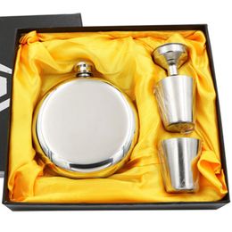 Heupkolven alcool alcoholfles set ronde wijn pot wisky flagon 5oz roestvrije draagbare drankkolf met trechter 2 kopjes bruidegomers cadeau 221206