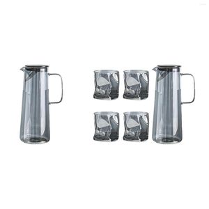 Heupflessen Borosilicaatglas Kruik 1450 ml Multipurpose Sap Karaf Pitcher Iced Tea Voor Keuken Koffie Huishoudelijke Melk