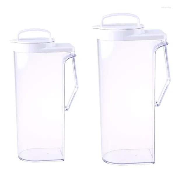 Frascos de cadera, jarra de plástico transparente, hervidor de agua fría, recipientes resistentes para té helado