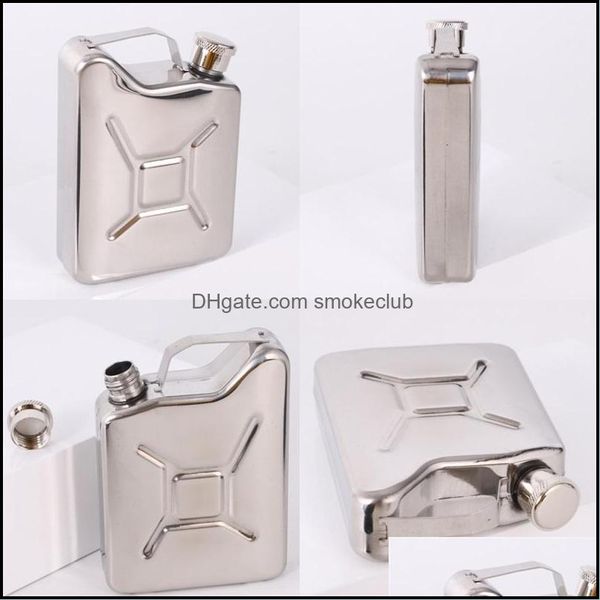 Frascos de cadera Vasos Cocina Comedor Bar Hogar Jardín Nuevo Labio rojo Frasco de acero inoxidable de grado alimenticio Bolsillo Alcohol Licor Whisky Flagon Diversión