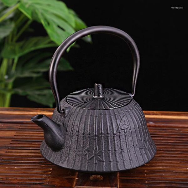 Petacas para el hogar, tetera para hacer té, tetera individual, estufa de cerámica eléctrica fundida de hierro, semimanual