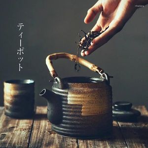 Flacons de hanche en céramique à main rétro japonais maison de céramique à la main
