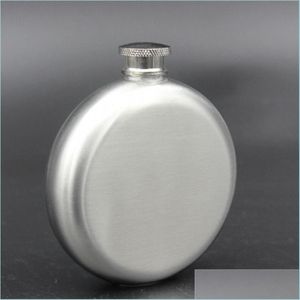 Hip Flasks Portable 304 Acier Inoxydable Strass Couvercles Flasque Ronde 5 Oz Hommes Poche Flagon Whisky Bouteilles De Vin 49 G2 Drop Deliver Dhwdq