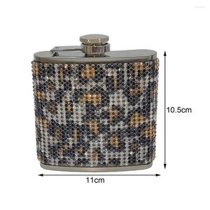 Hip Flasks Sealing Flask Anti-corrosion Shiny Small Faux Crystal Wine