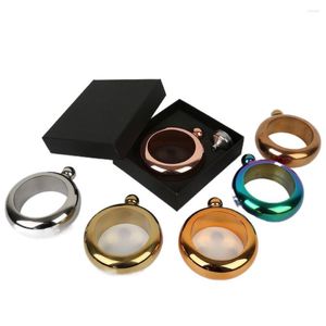 Hip Flasks Bracelet en acier inoxydable Set 3.5oz Ring Decanter Gift Kitchen Bar Liquor Drinkware