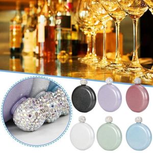 Flacons de hip flacons en acier inoxydable Round pour vodka alcool voyageur de vin de vin bouteille isolée liquide