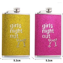 Flacons de hip en acier inoxydable en métal rose golden girls flask flask alcool portable whisky alcool contenants cachés mini 8oz