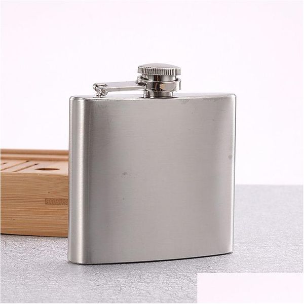 Hip Flasks En Acier Inoxydable Poche Mini Flacon Alcool Whisky Liqueur Bouchon À Vis 4/10/18 Oz Extérieur Portable Bouteilles De Vin Vf1322 Drop D Dhjwn