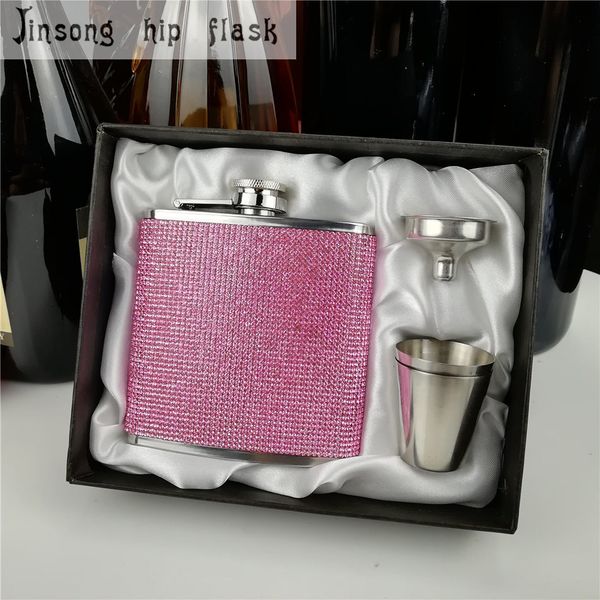 Hip Flasks en acier inoxydable avec flasque en diamant Special for Ladies 230520